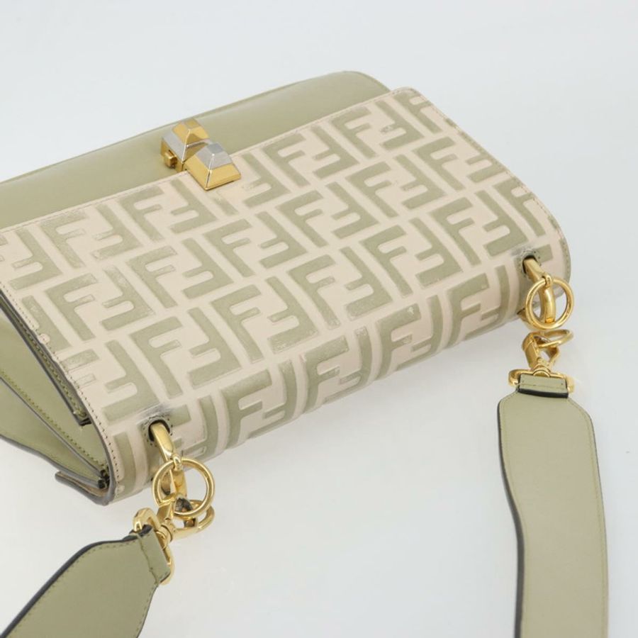 【日本直送】FENDI Zucca 肩背包 象牙金 8BT283 正品 bs35756A-5
