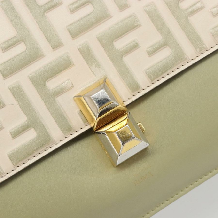 【日本直送】FENDI Zucca 肩背包 象牙金 8BT283 正品 bs35756A-16