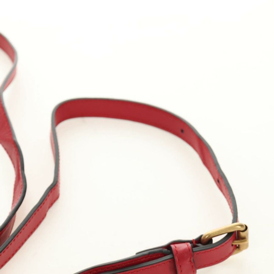 【日本直送】GUCCI 紅色金色皮革單肩包 598594 正品 bs35771V-18