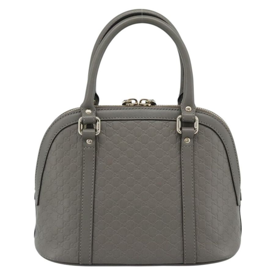 【日本直送】GUCCI Micro GG 帆布 Guccissima 手提包 皮革 灰色 金色 449654 正品 188568A-1