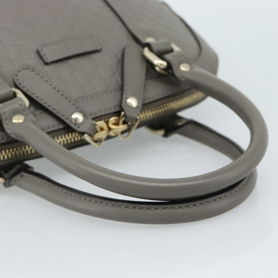 【日本直送】GUCCI Micro GG 帆布 Guccissima 手提包 皮革 灰色 金色 449654 正品 188568A-6