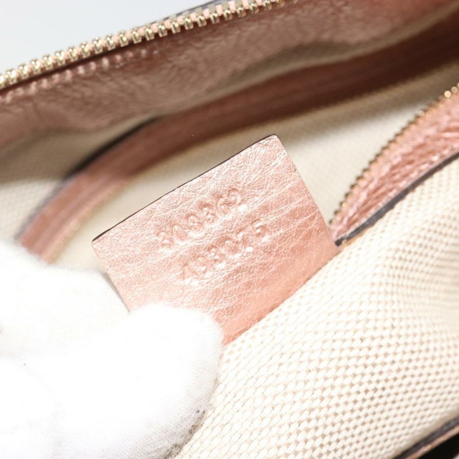 【日本直送】GUCCI Soho 手提包 皮革 兩用 粉金配色 308362 正品 ep15003A-11