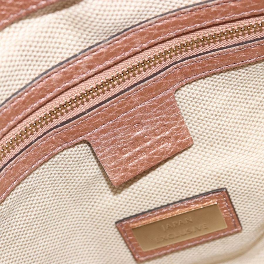 【日本直送】GUCCI Soho 手提包 皮革 兩用 粉金配色 308362 正品 ep15003A-18