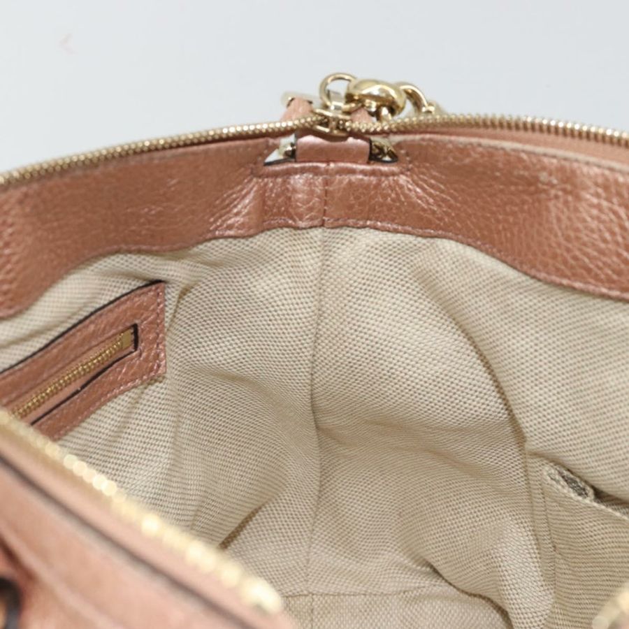 【日本直送】GUCCI Soho 手提包 皮革 兩用 粉金配色 308362 正品 ep15003A-19