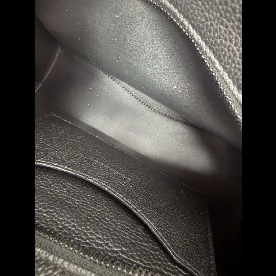 BALENCIAGA/巴黎世家 機車包黑色荔枝牛mini-6
