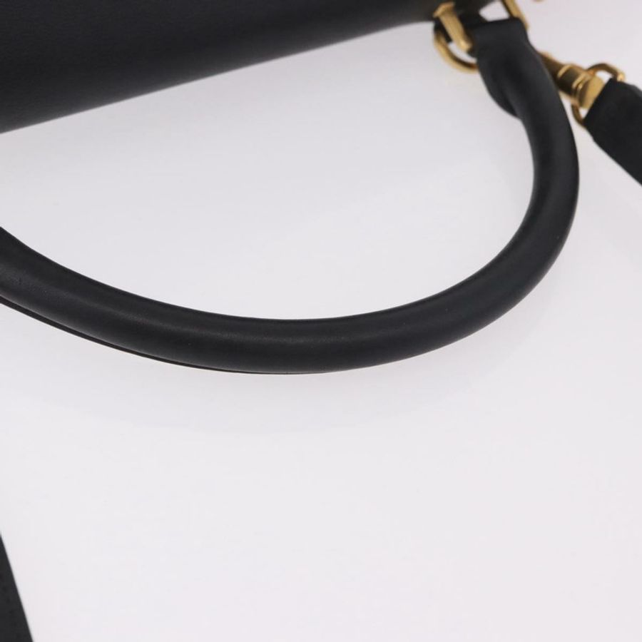 【日本直送】CELINE Trapeze 手提包 皮革 2way 紅色 黑色 Auth ka5041A-6