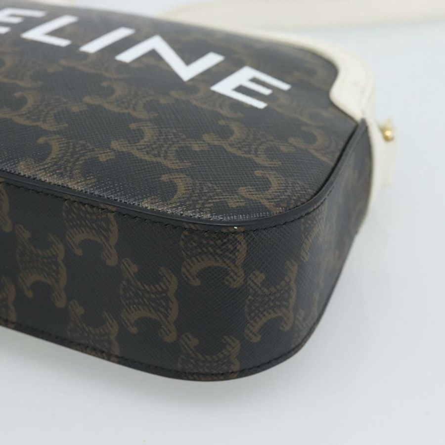 【日本直送】CELINE Triomphe 黑色金色皮革肩背包 正品 ka5013A-8