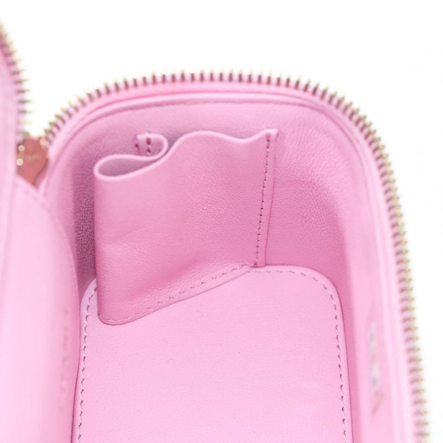 【日本直送】香奈兒 (CHANEL) 魚子醬紋粉紅金 CC 鏈條單背包 Auth hk3887SAM-23