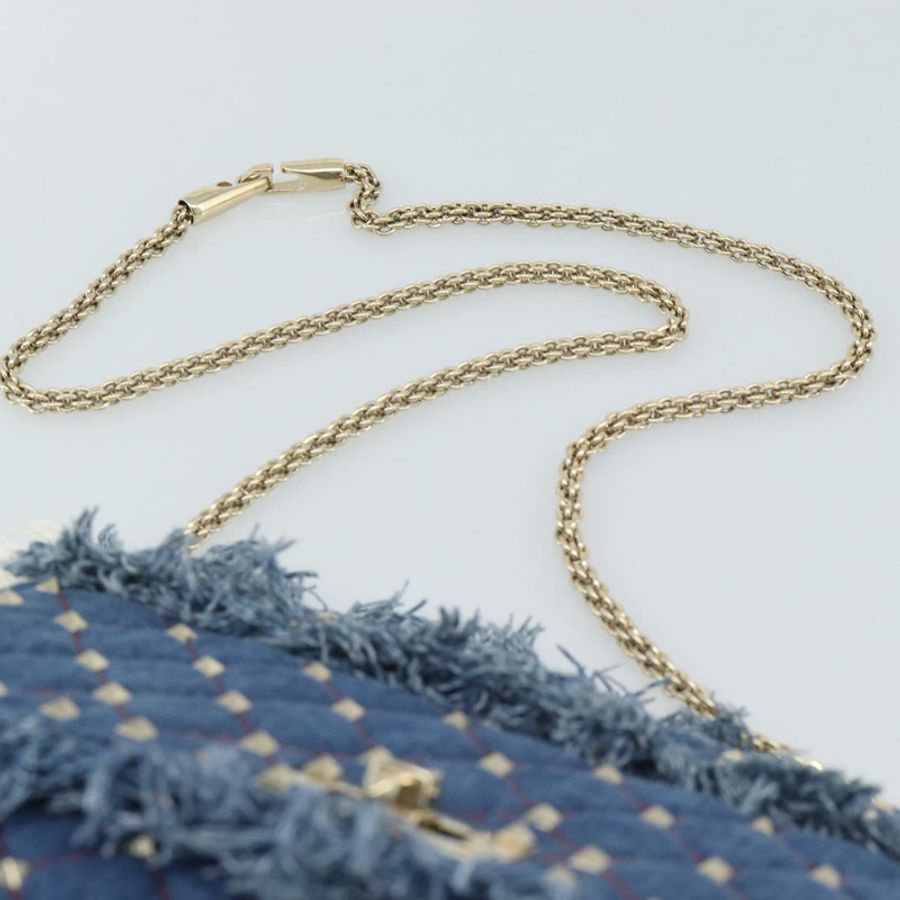 【日本直送】VALENTINO 牛仔布手提包 2way Blue Gold Auth ka5054M-13