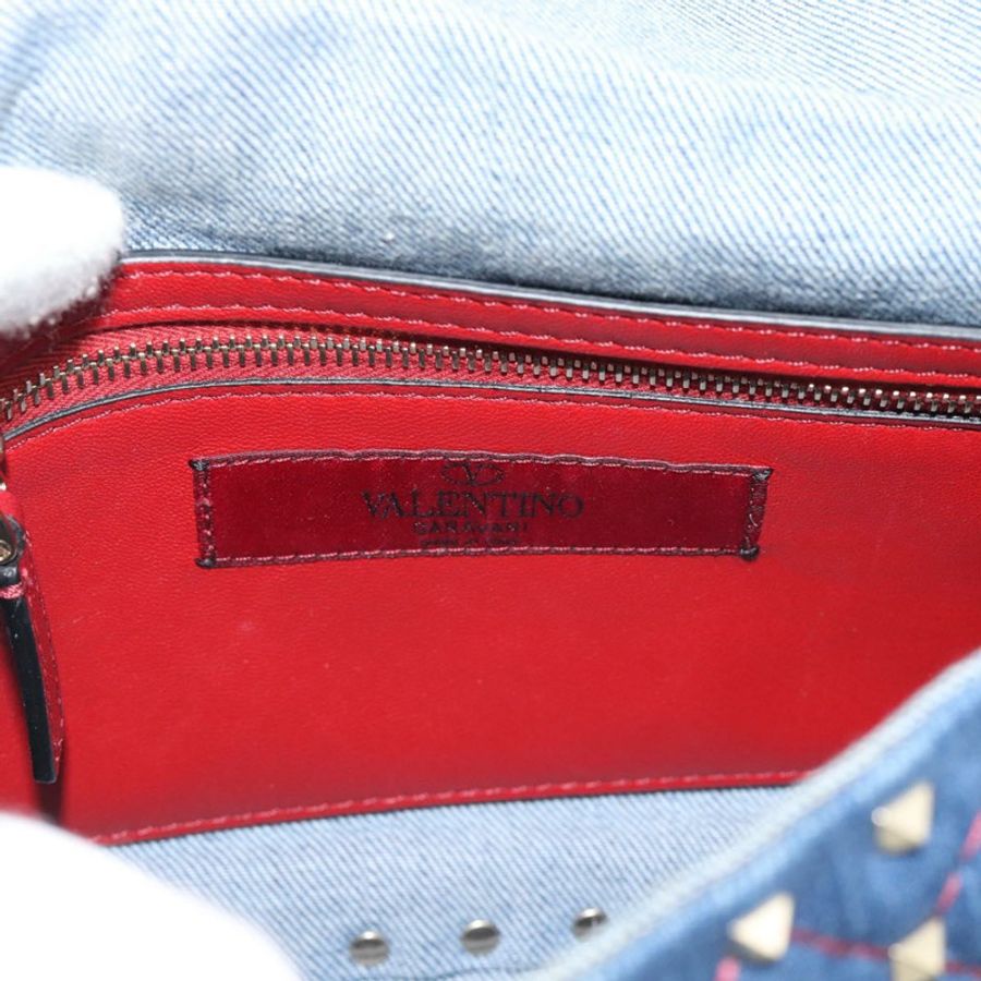 【日本直送】VALENTINO 牛仔布手提包 2way Blue Gold Auth ka5054M-18