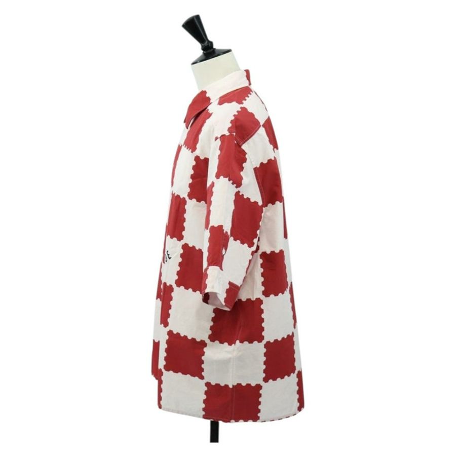 【日本直送】路易威登 Damier Giant 短袖襯衫 LVMADE 4L 紅 LV 正品 190266SAM-2
