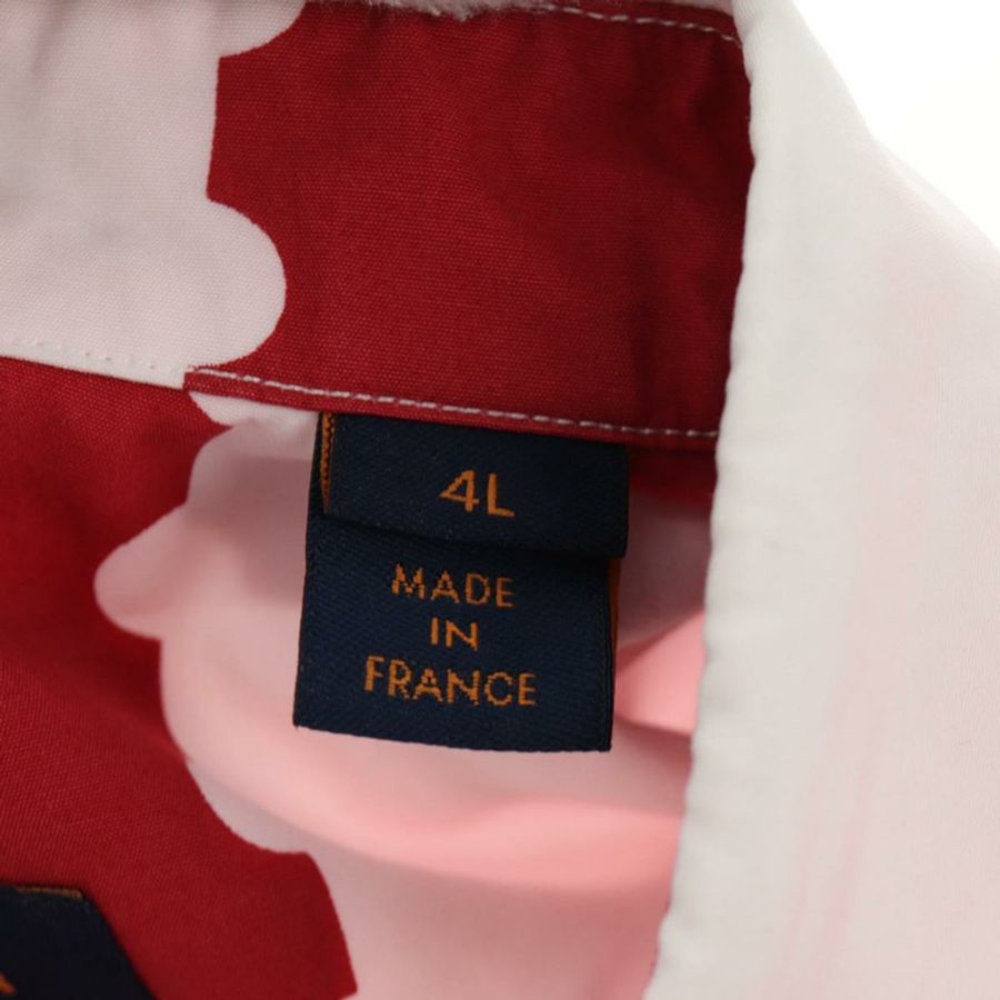 【日本直送】路易威登 Damier Giant 短袖襯衫 LVMADE 4L 紅 LV 正品 190266SAM-11