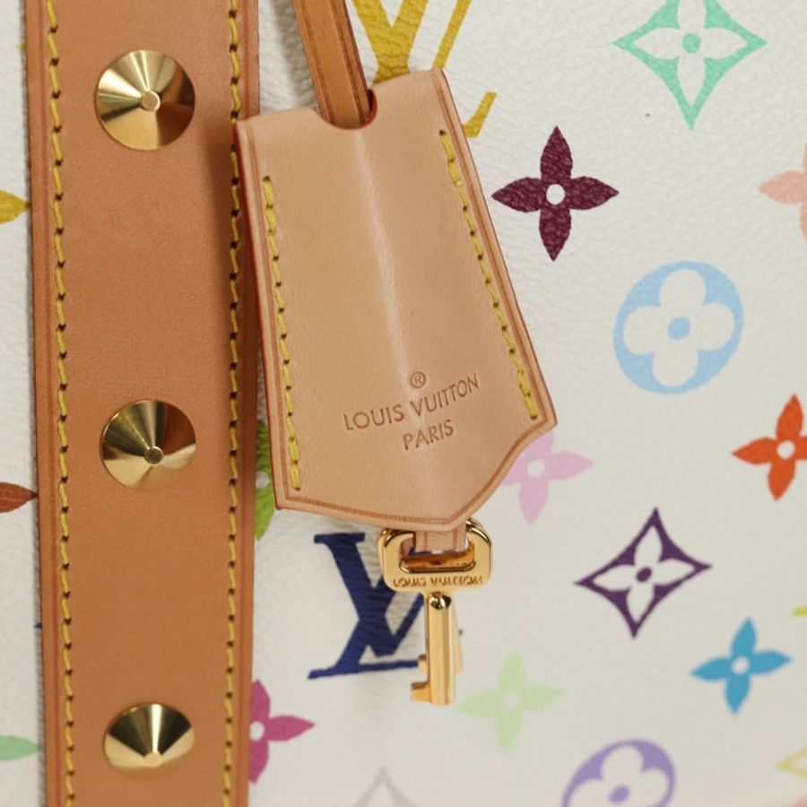 【日本直送】路易威登 Monogram Multicolor Keepall 45 旅行包 白色 M92641 LV 正品 190220SAV-18