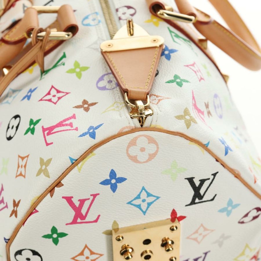 【日本直送】路易威登 Monogram Multicolor Keepall 45 旅行包 白色 M92641 LV 正品 190220SAV-23