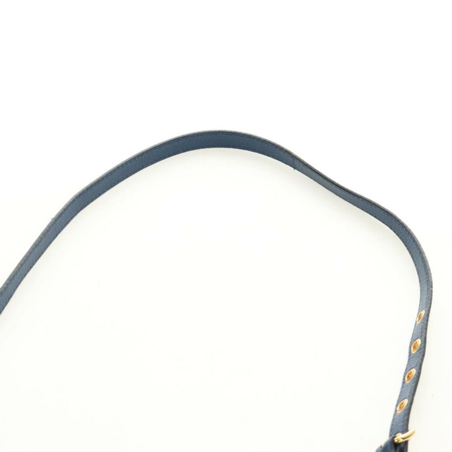 【日本直送】Miu Miu 手提包 皮革 兩用 藍色 金色 正品 190326M-14
