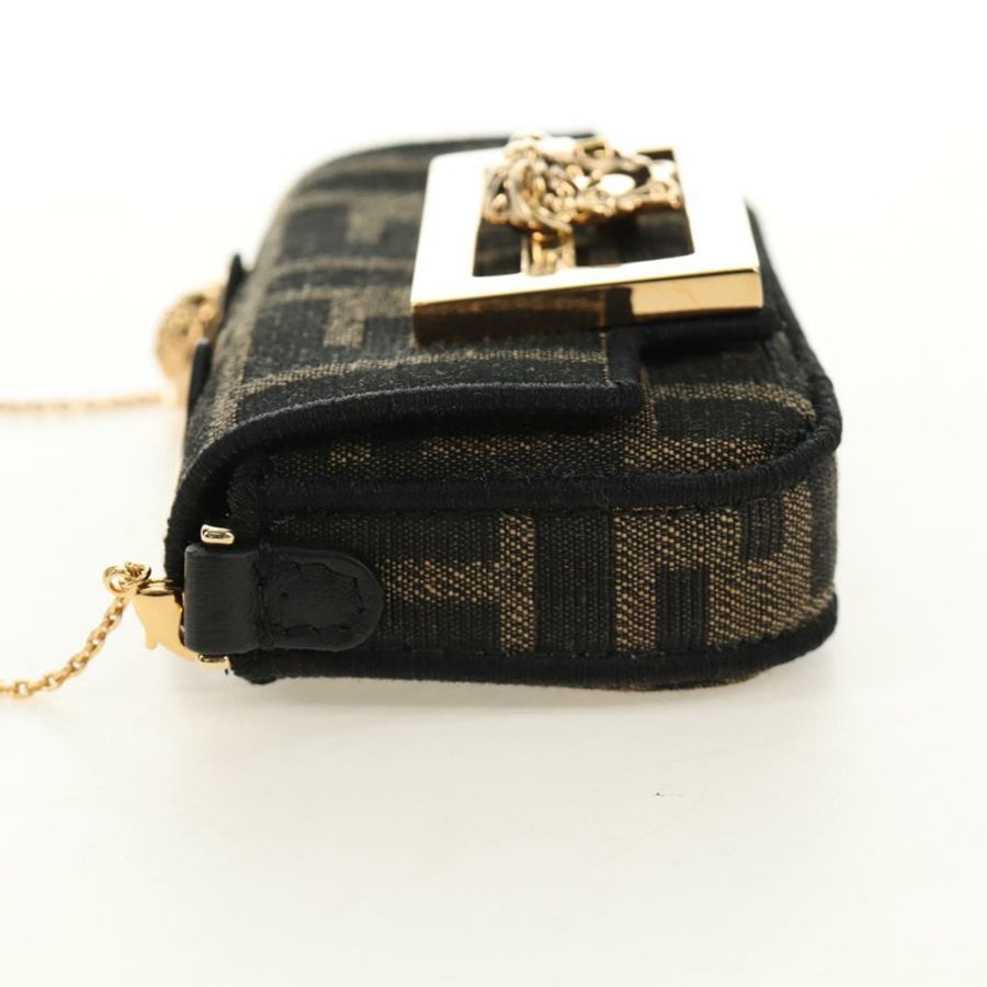 【日本直送】FENDI FENDACE Nano Baguette 鏈條肩包 黑色 棕色 正品 190223SAM-2