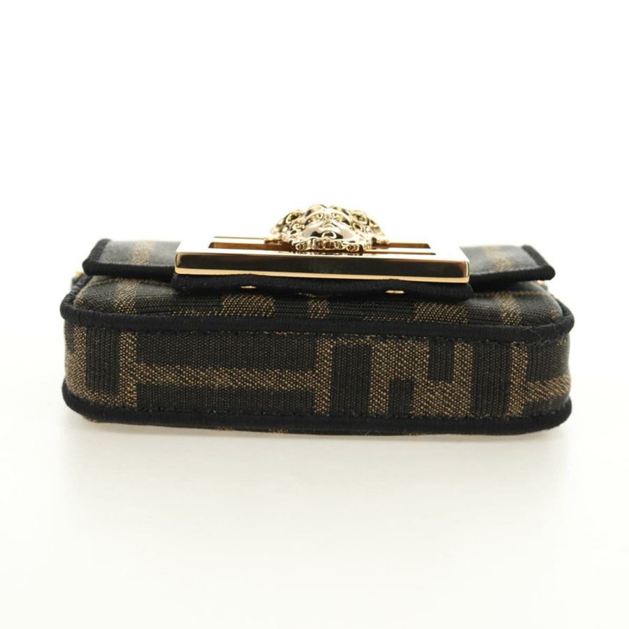 【日本直送】FENDI FENDACE Nano Baguette 鏈條肩包 黑色 棕色 正品 190223SAM-4