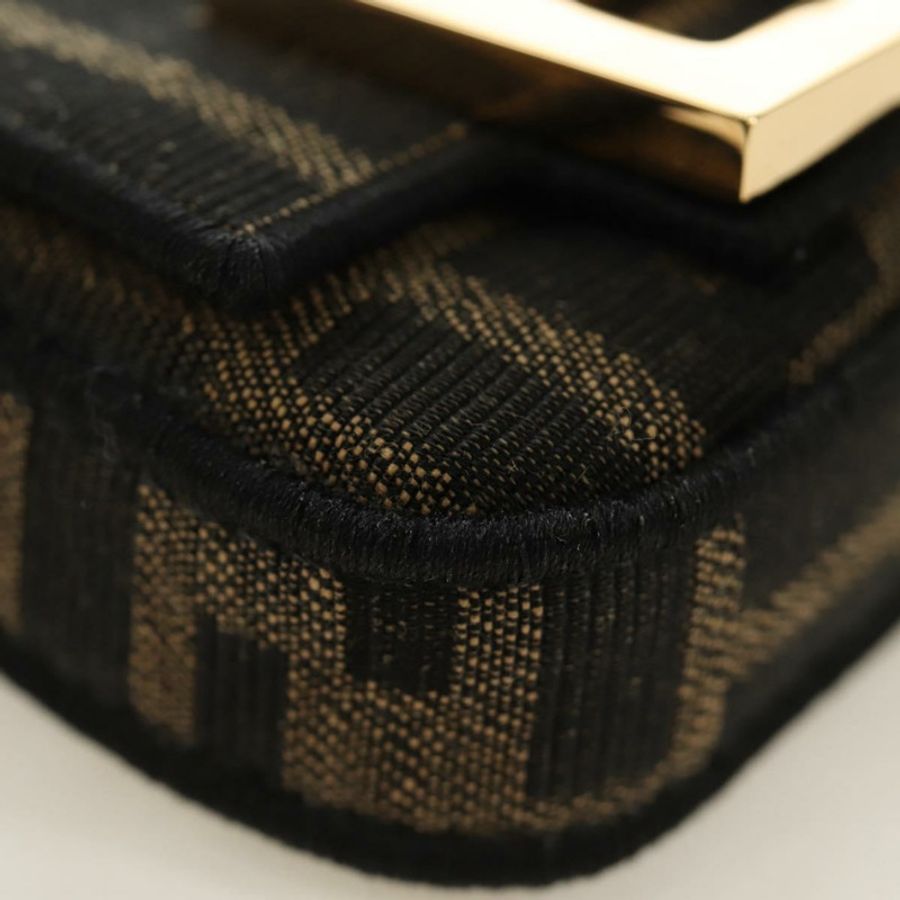 【日本直送】FENDI FENDACE Nano Baguette 鏈條肩包 黑色 棕色 正品 190223SAM-16