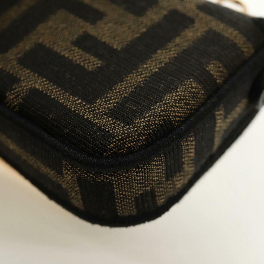【日本直送】FENDI FENDACE Nano Baguette 鏈條肩包 黑色 棕色 正品 190223SAM-19