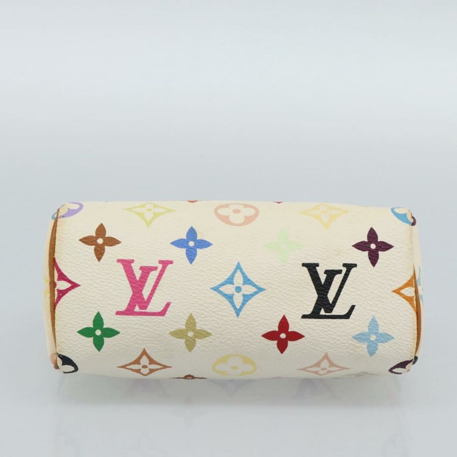 【日本直送】路易威登 Monogram Multicolor 迷你 Speedy 手提包 白色 M92645 正品 190228V-4