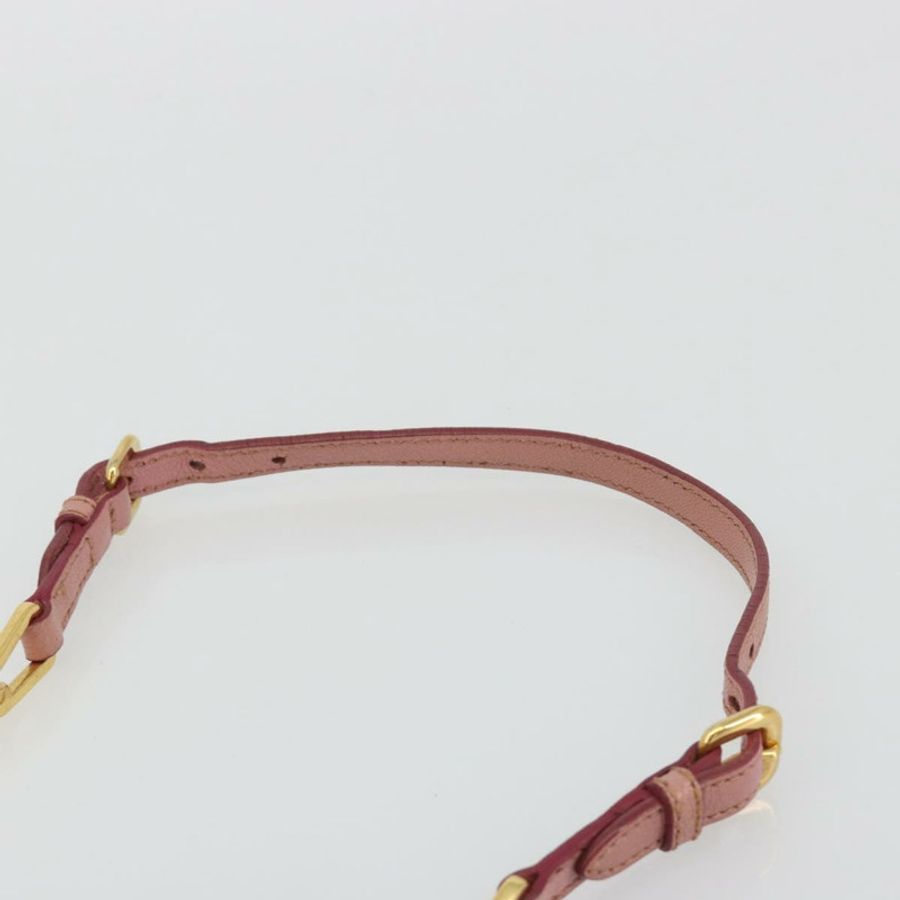 【日本直送】Miu Miu 粉紅金色皮革肩背包,正品編號 190333A-7