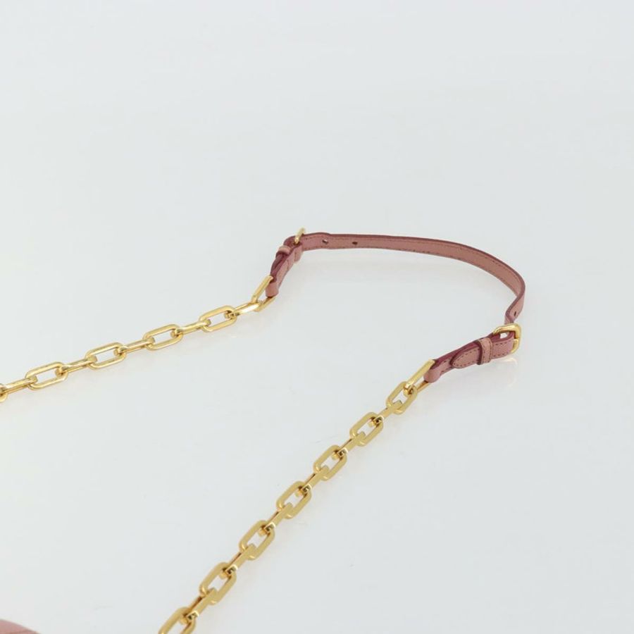 【日本直送】Miu Miu 粉紅金色皮革肩背包,正品編號 190333A-13