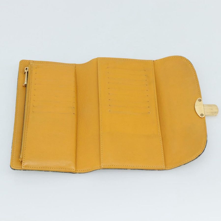 【日本直送】路易威登 Monogram 牛仔布 Portefeuille Amelia 皮夾 藍色 M95511 正品 190233V-7