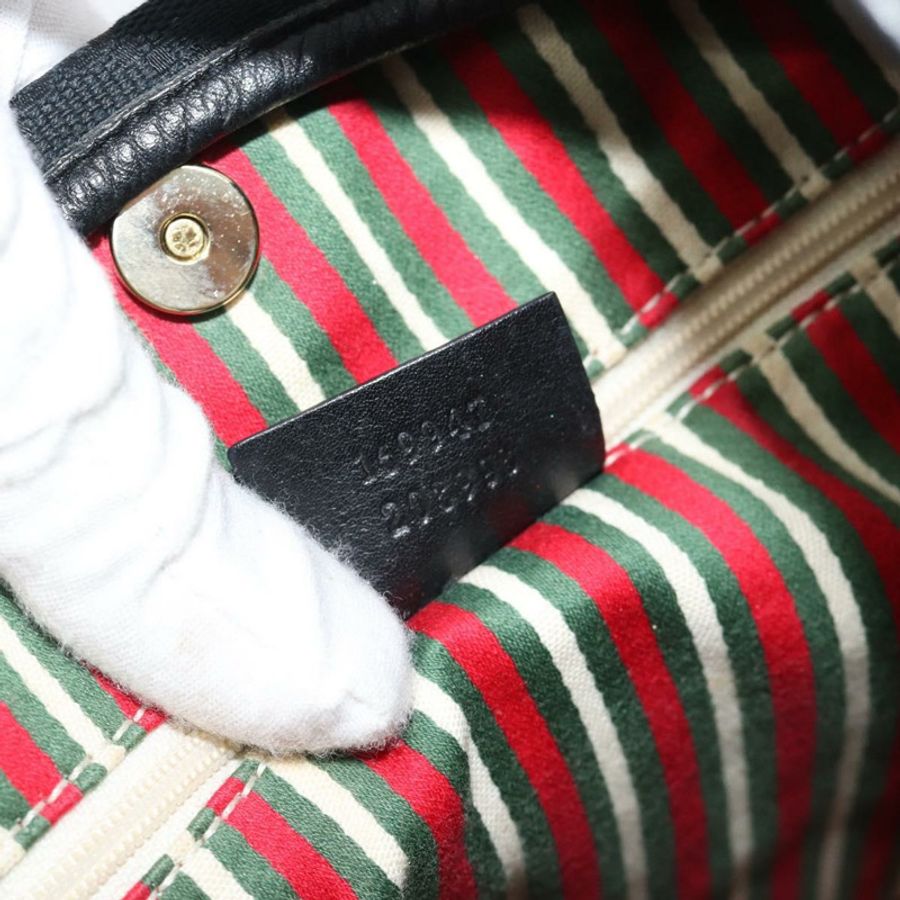 【日本直送】GUCCI GG帆布肩背包 黑色 金色 169947 正品 190317A-11