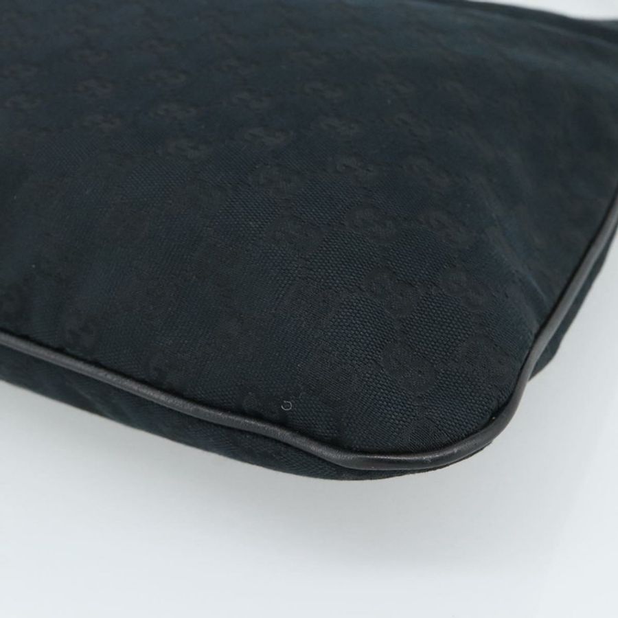 【日本直送】GUCCI GG帆布肩背包 黑色 金色 169947 正品 190317A-14