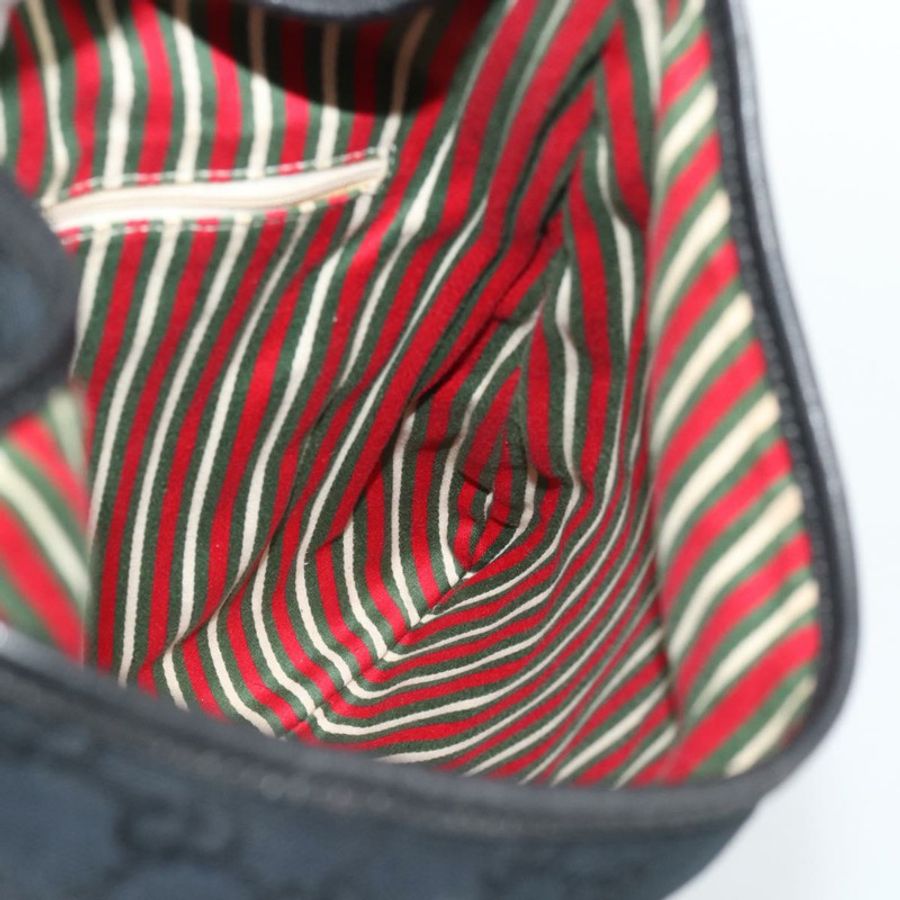 【日本直送】GUCCI GG帆布肩背包 黑色 金色 169947 正品 190317A-17