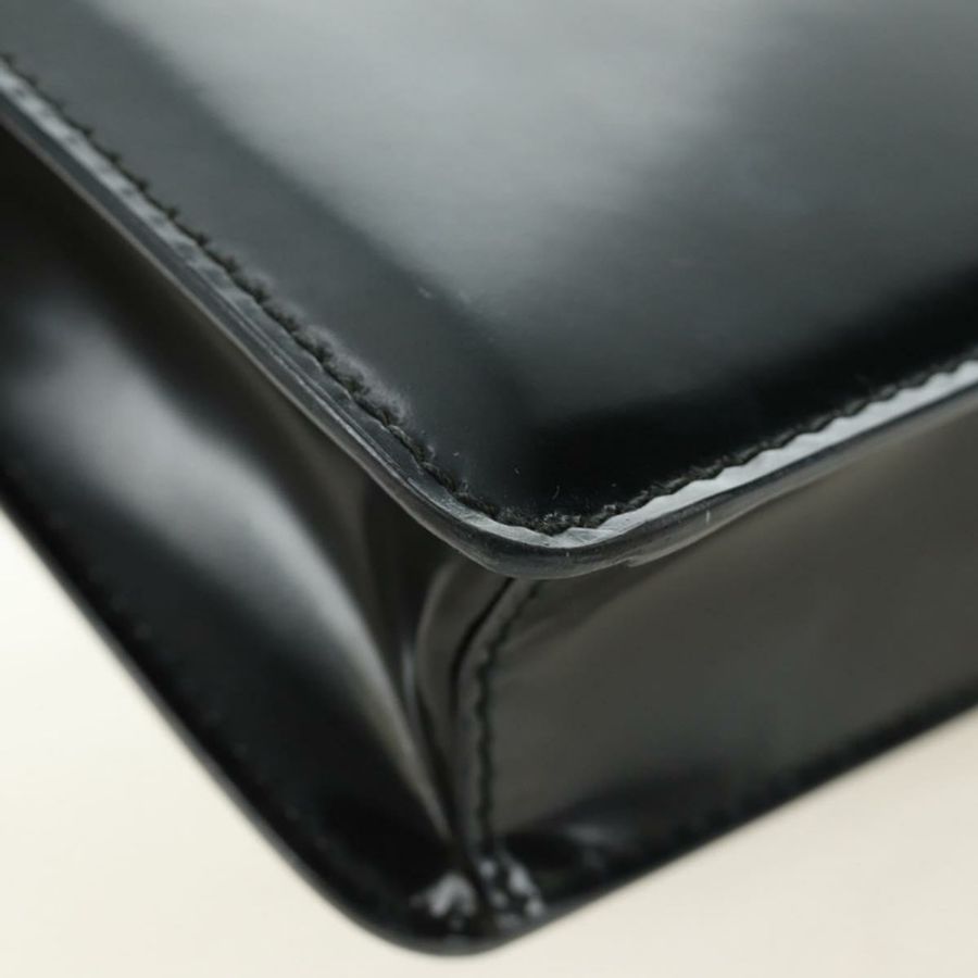 【日本直送】PRADA 鏈條單肩包 漆皮 黑色 銀色 正品 190226SAM-16