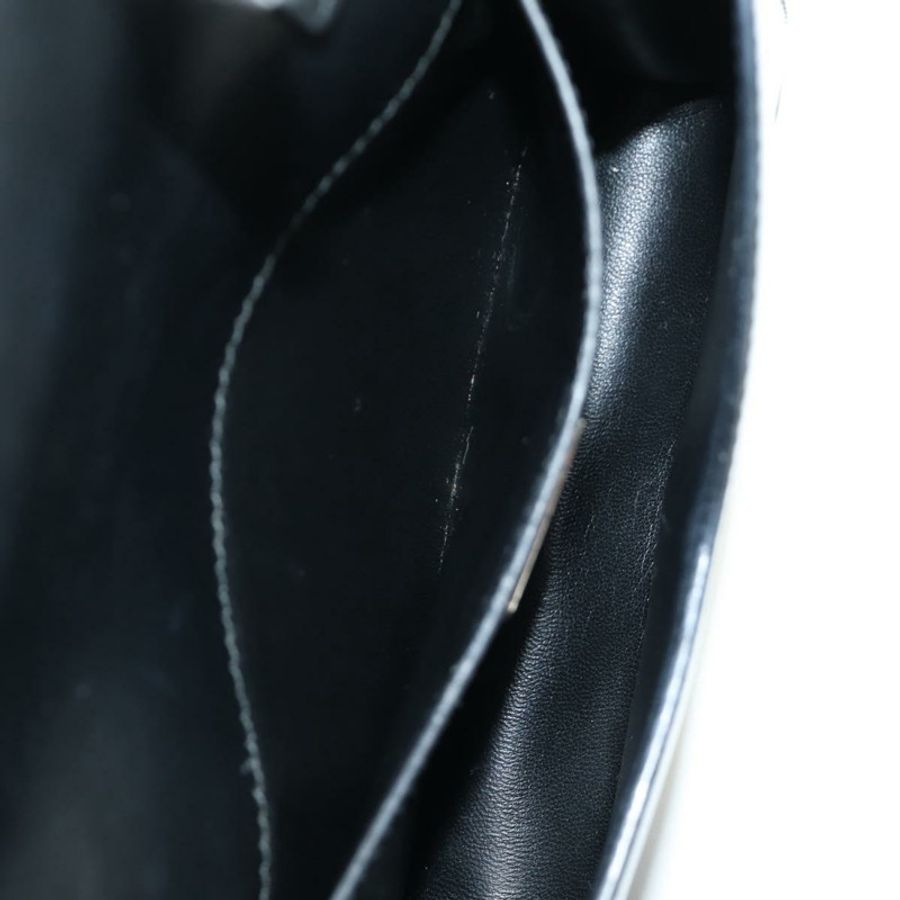 【日本直送】PRADA 鏈條單肩包 漆皮 黑色 銀色 正品 190226SAM-25