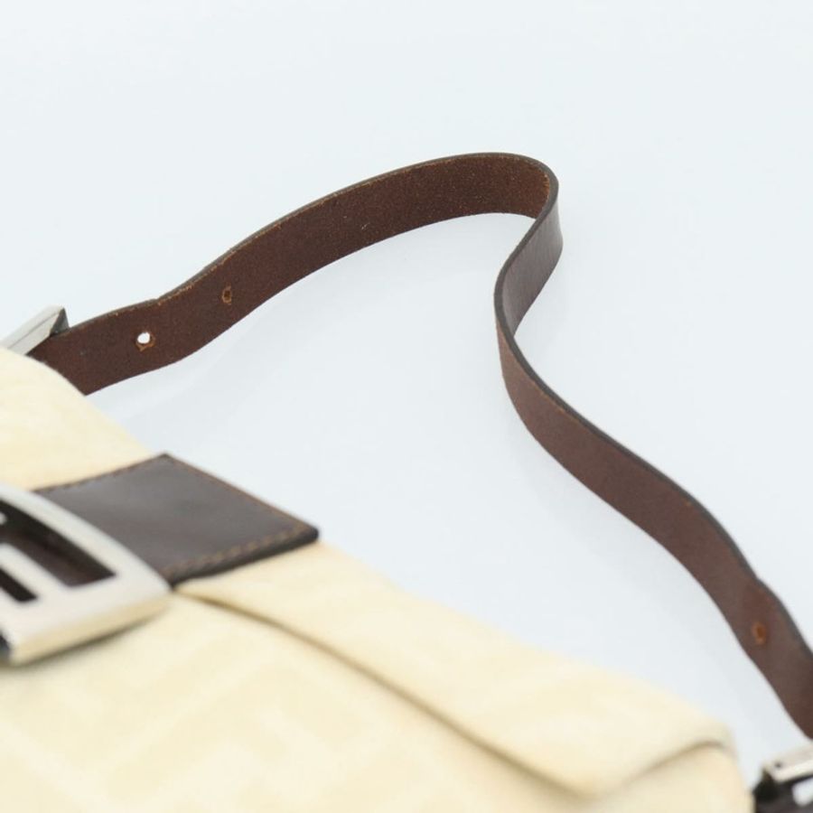 【日本直送】FENDI Zucca帆布Mamma Baguette肩背包 米色 銀色 正品 190260SAM-7