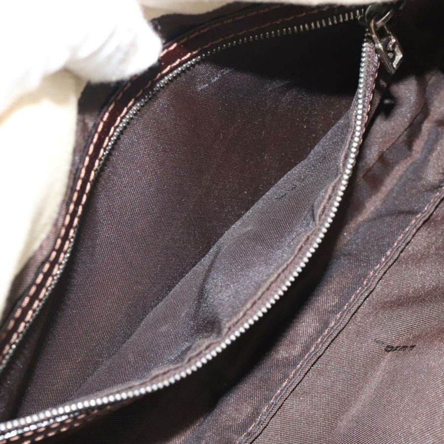 【日本直送】FENDI Zucca帆布Mamma Baguette肩背包 米色 銀色 正品 190260SAM-21