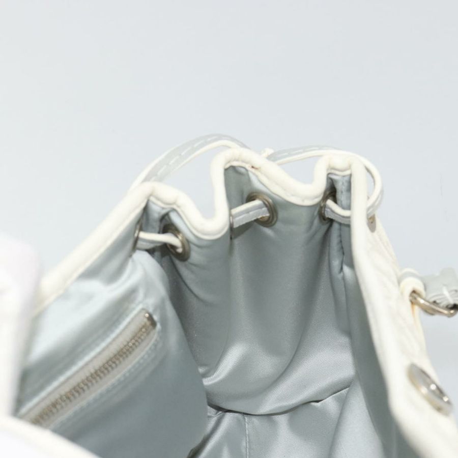 【日本直送】Christian Dior Trotter帆布浪漫鏈條包 PVC 白色銀色 正品 190241SAM-22