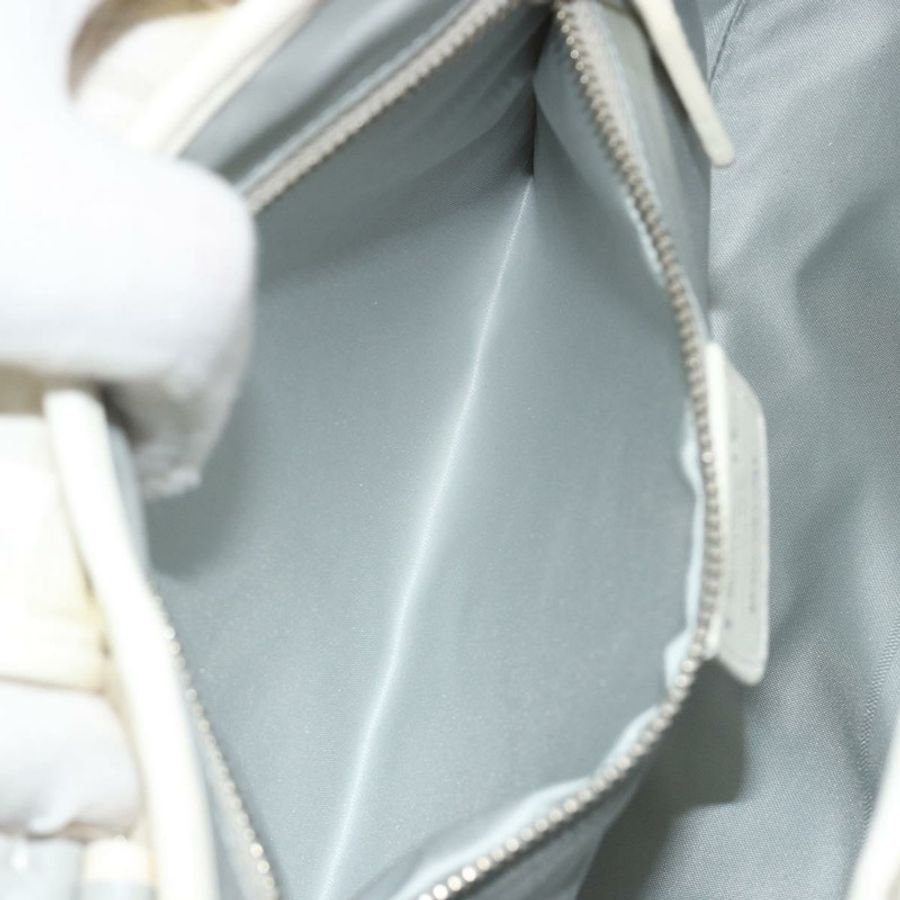【日本直送】Christian Dior Trotter帆布浪漫鏈條包 PVC 白色銀色 正品 190241SAM-25