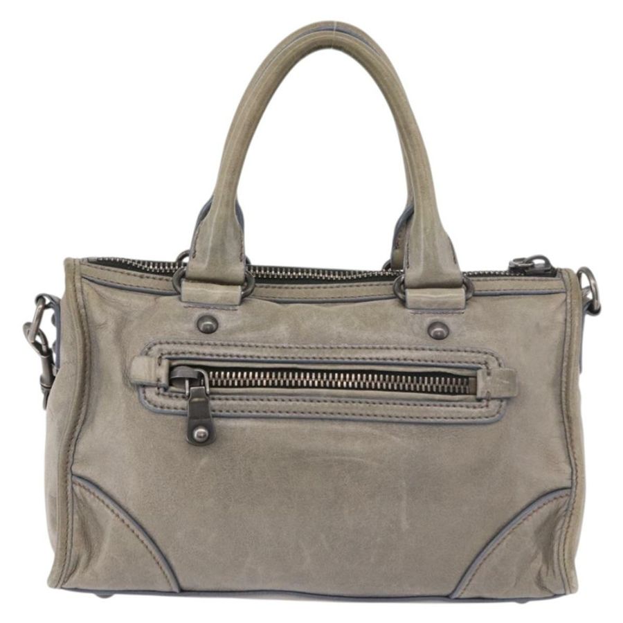 【日本直送】Miu Miu 手提包 皮革 兩用 灰色 正品 bs35942M-1