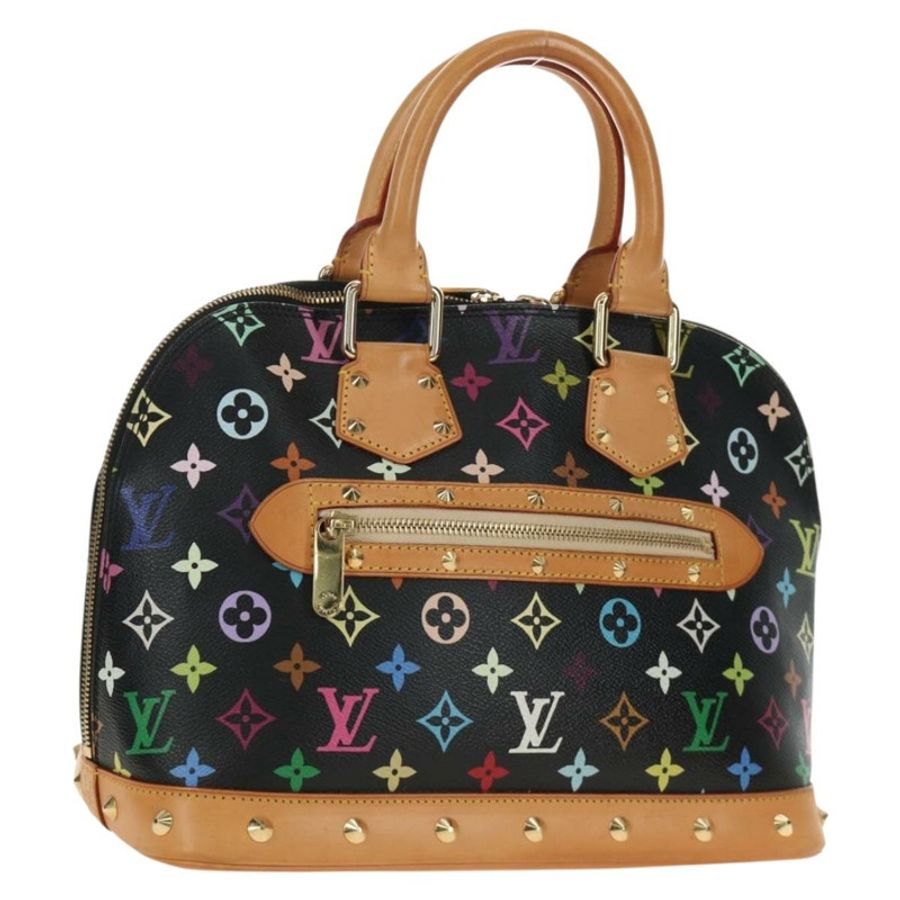【日本直送】路易威登 Monogram Multicolor Alma 手提包 黑色 M92646 LV 正品 BA13683SAV-0