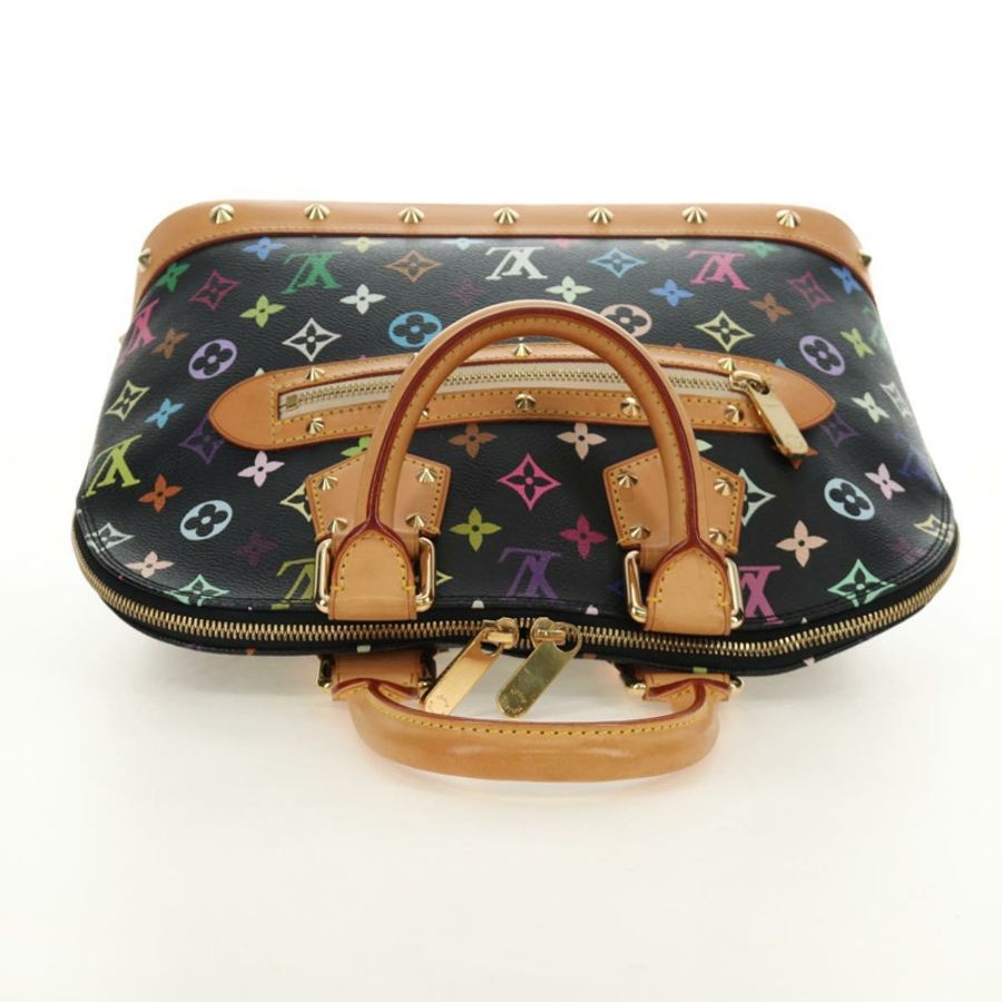 【日本直送】路易威登 Monogram Multicolor Alma 手提包 黑色 M92646 LV 正品 BA13683SAV-5