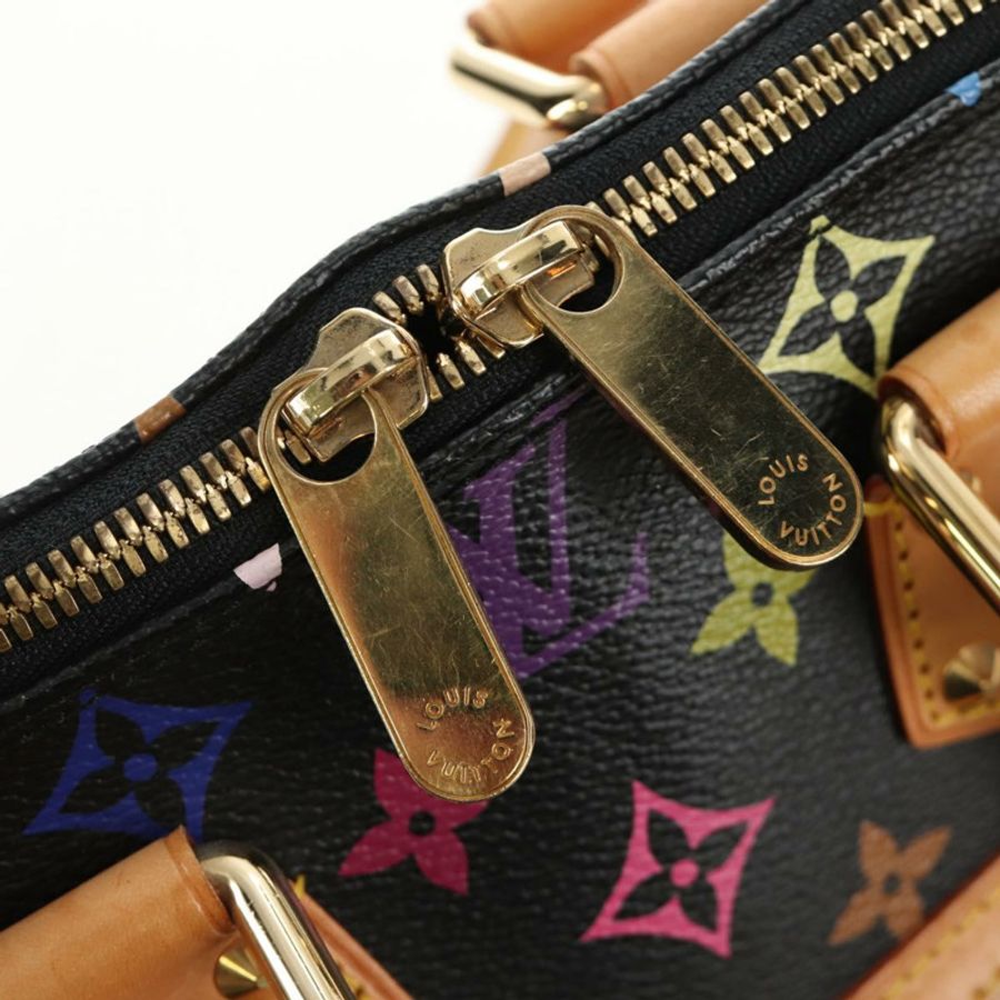 【日本直送】路易威登 Monogram Multicolor Alma 手提包 黑色 M92646 LV 正品 BA13683SAV-8