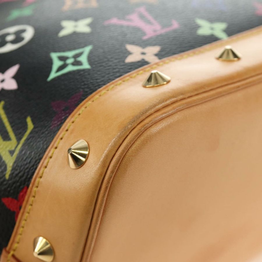 【日本直送】路易威登 Monogram Multicolor Alma 手提包 黑色 M92646 LV 正品 BA13683SAV-16