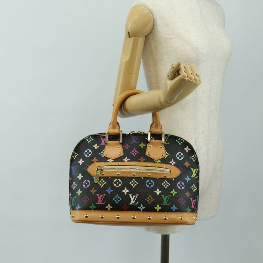 【日本直送】路易威登 Monogram Multicolor Alma 手提包 黑色 M92646 LV 正品 BA13683SAV-25