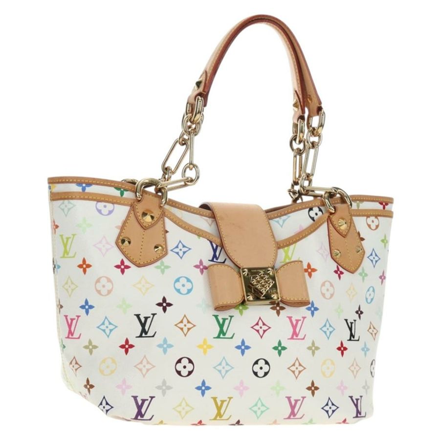 【日本直送】路易威登 Monogram Multicolor Annie GM 手提包 白色 M40303 正品 BA13672SAV-0