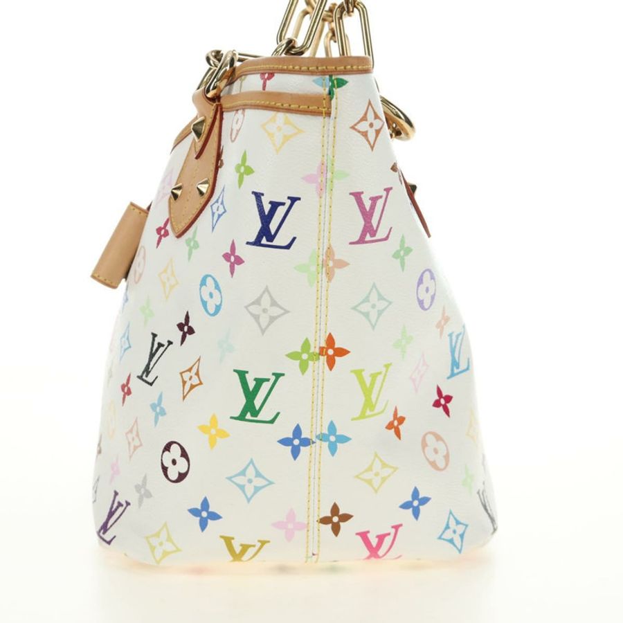 【日本直送】路易威登 Monogram Multicolor Annie GM 手提包 白色 M40303 正品 BA13672SAV-4