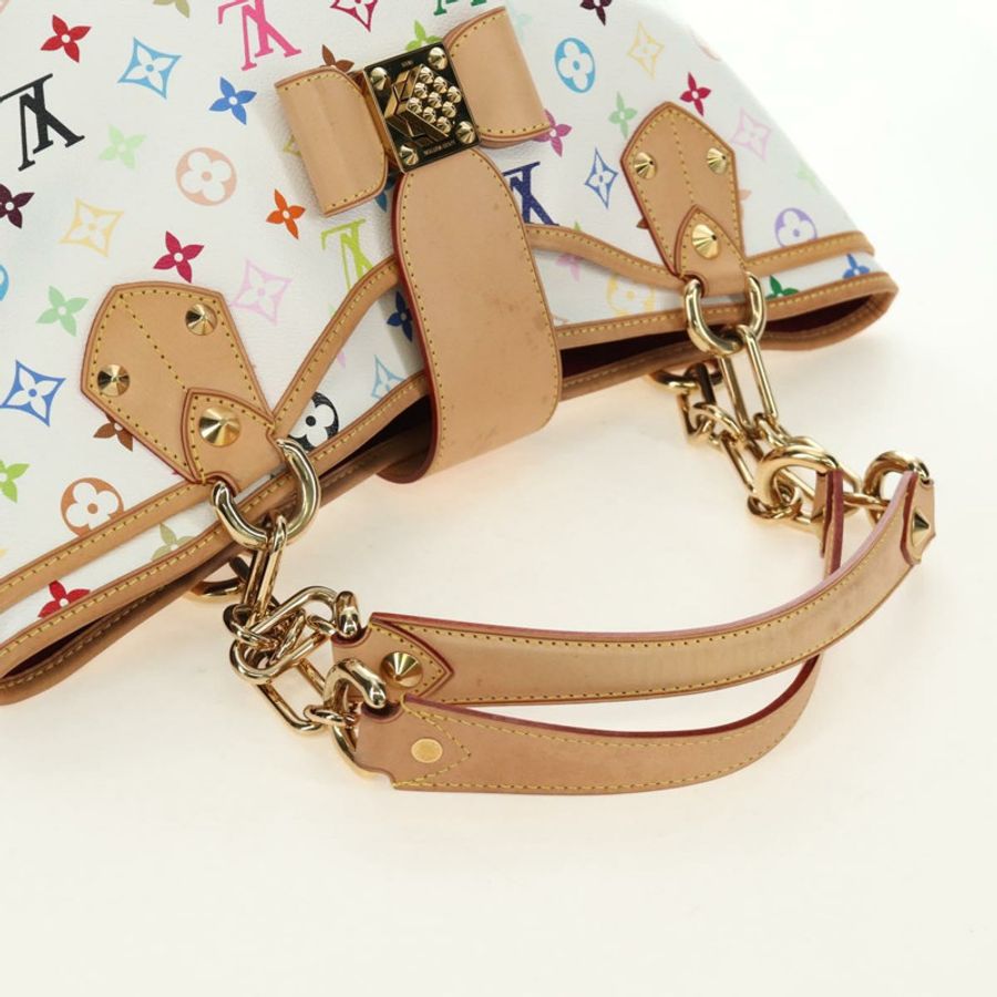 【日本直送】路易威登 Monogram Multicolor Annie GM 手提包 白色 M40303 正品 BA13672SAV-7