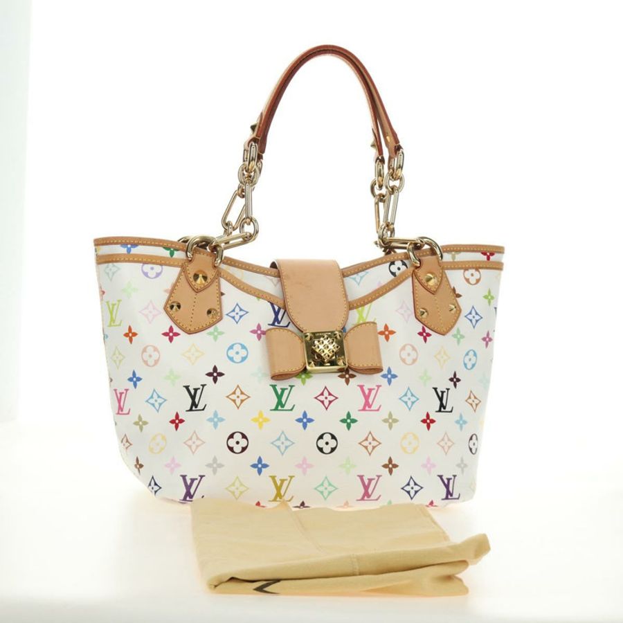 【日本直送】路易威登 Monogram Multicolor Annie GM 手提包 白色 M40303 正品 BA13672SAV-11