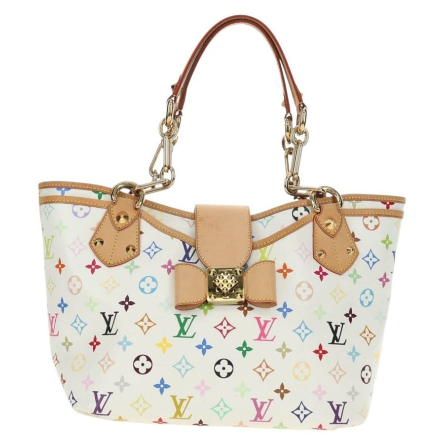 【日本直送】路易威登 Monogram Multicolor Annie GM 手提包 白色 M40303 正品 BA13672SAV-12