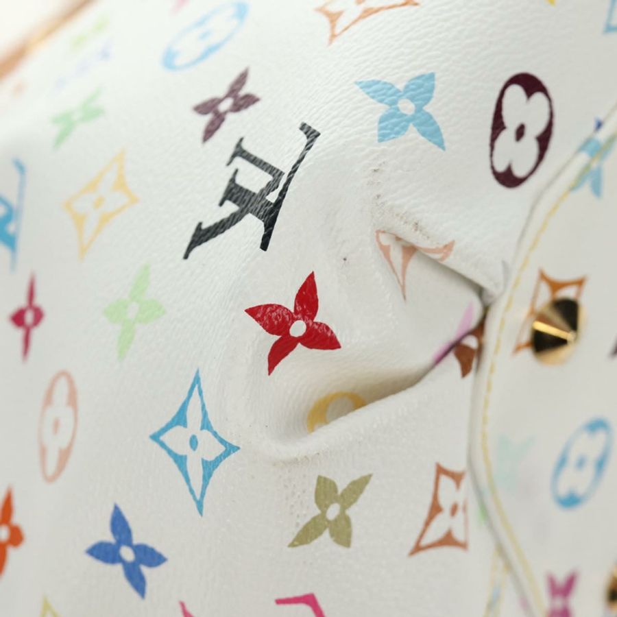 【日本直送】路易威登 Monogram Multicolor Annie GM 手提包 白色 M40303 正品 BA13672SAV-17