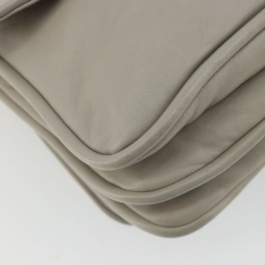 【日本直送】Miu Miu 鏈條單肩包 皮革 灰色 金色 正品 BA13736V-15