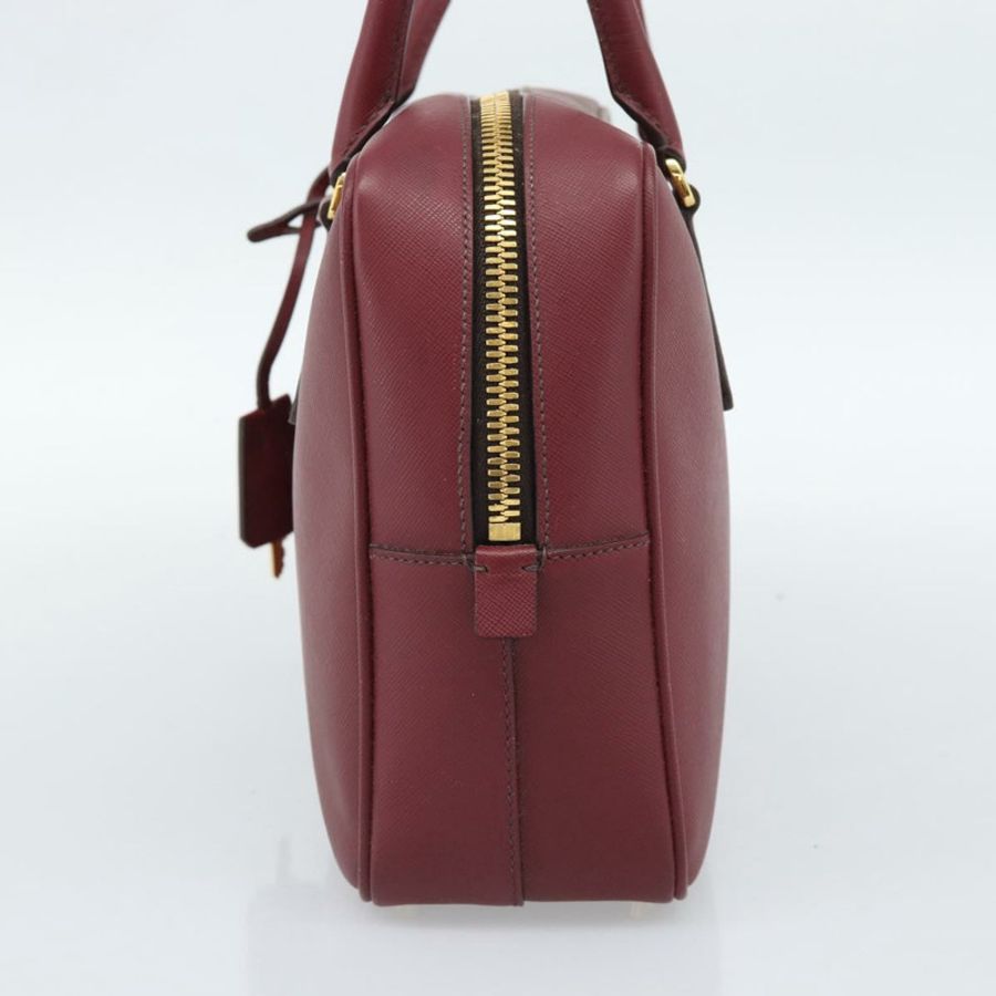 【日本直送】PRADA 手提包 Safiano 皮革 紅色 金色 正品 190179A-3